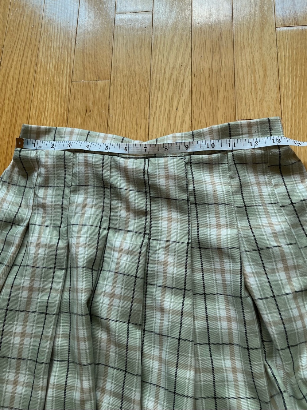 Plaid Pleated Mini Skirt - Beige, Lavender & Mint Bundle - Picture 3 of 8